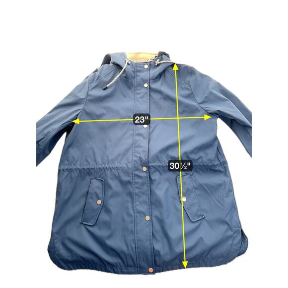 Weatherproof Weathercast Denim Blue Nautical Anorak Jacket Hooded Womens Size XL - Picture 12 of 12